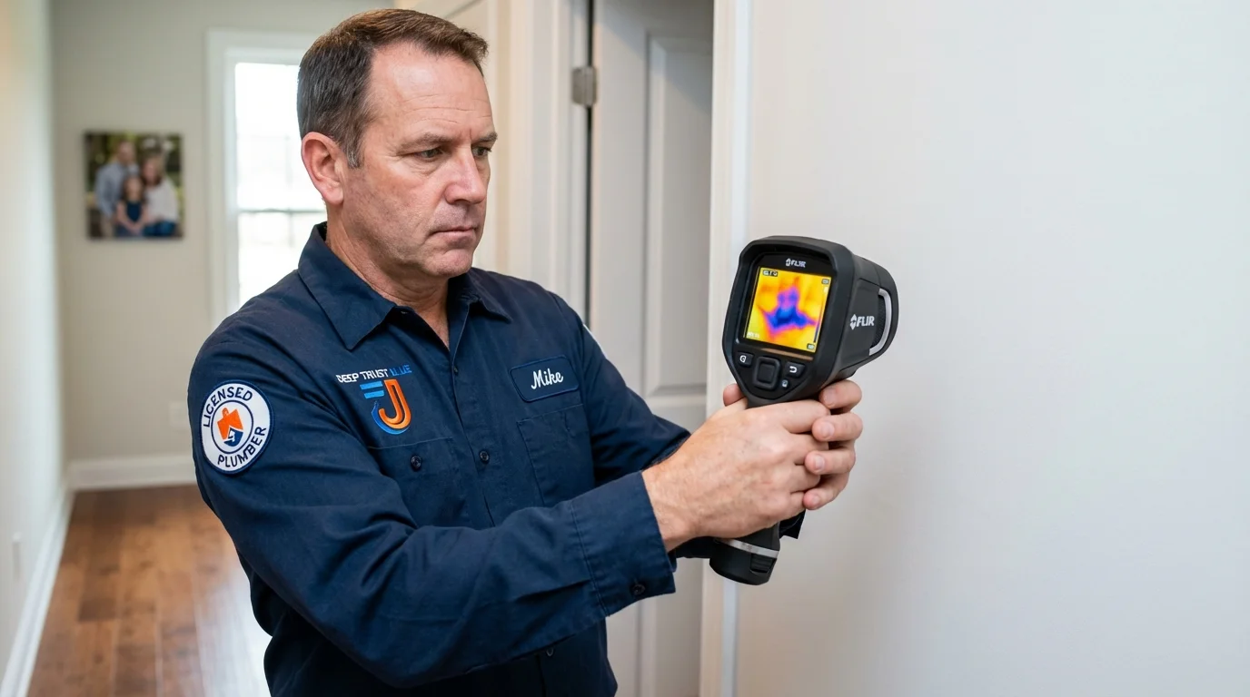 Thermal imaging leak detection by Johns Plumbing LLC in Interlachen